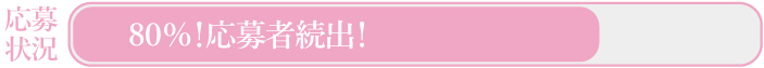 応募状況80%